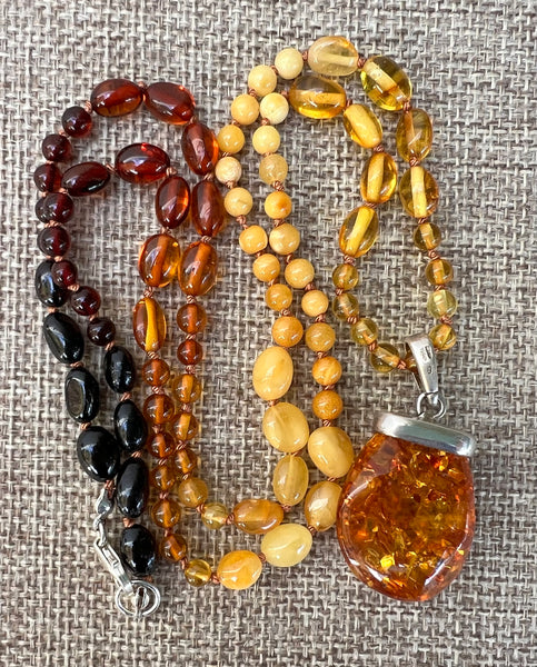 Amber Knotted Necklace