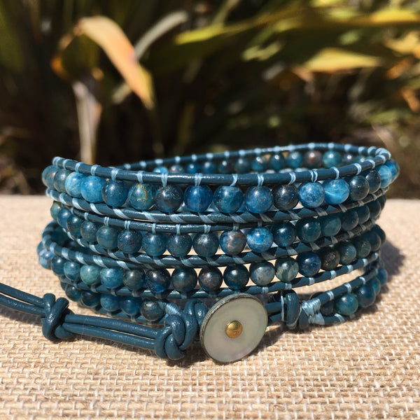 4-Wrap Bracelet - Apatite - Fall pick