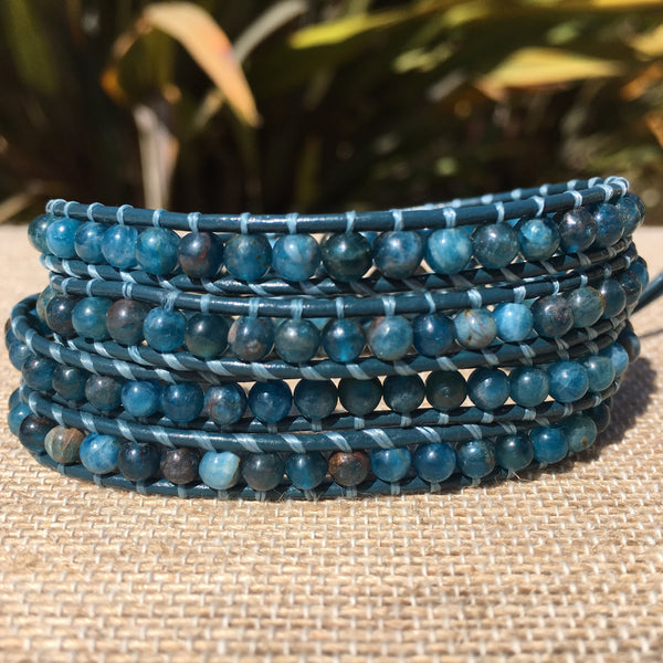 4-Wrap Bracelet - Apatite - Fall pick