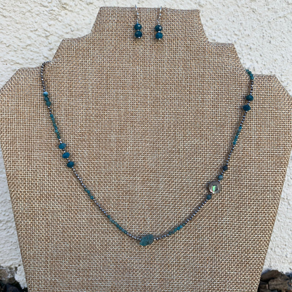 Just a Little Bit Necklace - Apatite